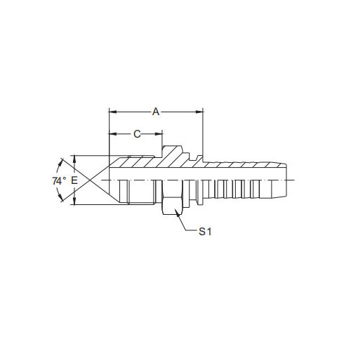 16711 JIC Maschio Cono 74°