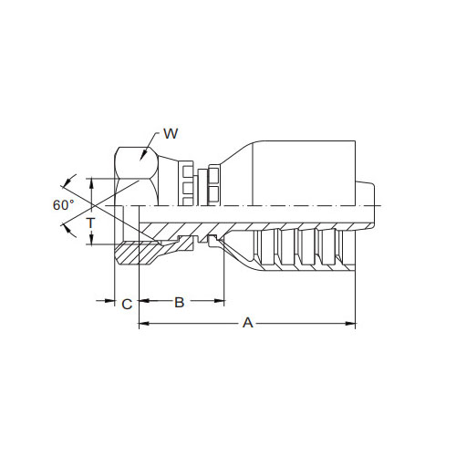 Guarnizione conica 60° femmina BSPP